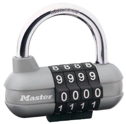 Master Lock Kombinační visací zámek horizontální 1520EURD -  - šedý