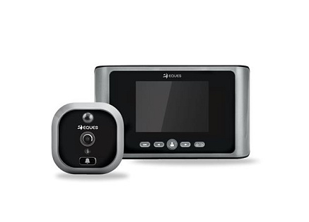 Eques Digitální dveřní kukátko GREETER PLUS R06 (Grey)