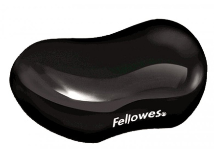 Podložka pod zápěstí Fellowes CRYSTAL gelová černá