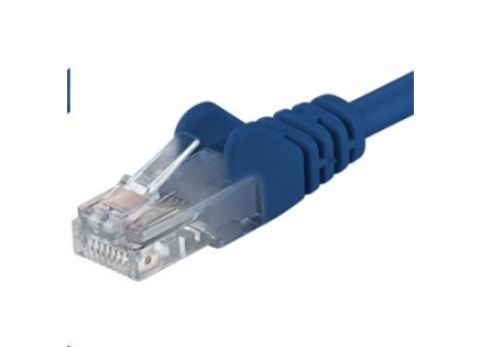PREMIUMCORD Patch kabel UTP RJ45-RJ45 CAT5e 0.25m modrá