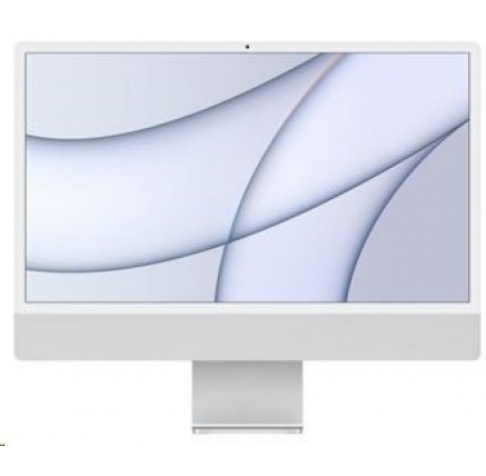 APPLE 24-inch iMac with Retina 4.5K display: M1 chip with 8-core CPU and 8-core GPU, 256GB - Silver
