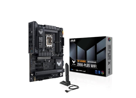 ASUS MB Sc LGA1851 TUF GAMING Z890-PLUS WIFI, Intel Z890, 4xDDR5, 1xDP, 1xHDMI, 1xThunderbolt, 1xUSB4, WI-FI, ATX
