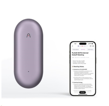 PLAUD Note Pin Purple - AI hlasový záznamník (2025) PLAUD Note Pin Purple - AI hlasový záznamník (2025)