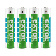 Extol Energy (42060) baterie nabíjecí, 4ks, AAA (HR03), 1,2V, 1000mAh, NiMh