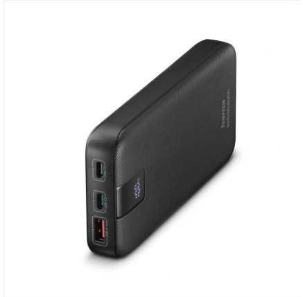 Hama PD 10 powerbanka, 10000 mAh, PD, Qualcomm, 3 výstupy: 2x USB-C, 1x USB-A, LED displej Hama PD 10 powerbanka, 10000 mAh, PD, Qualcomm, 3 výstupy: 2x USB-C, 1x USB-A, LED displej