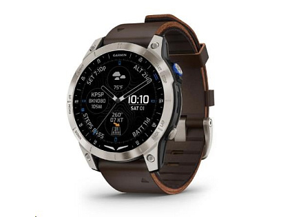 Garmin D2 Mach1, Sapphire Titan/ Brown Leather Band Garmin D2 Mach1, Sapphire Titan/ Brown Leather Band