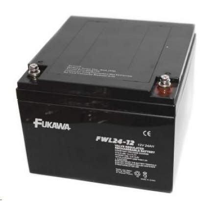 Baterie - FUKAWA FWL 24-12 (12V/24 Ah - M5), životnost 10let