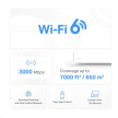 MERCUSYS Halo H80X(3-pack) WiFi6 Mesh (AX3000,2,4GHz/5GHz,3xGbELAN/WAN)