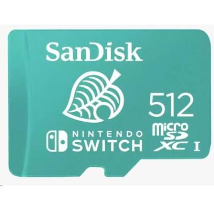 SanDisk MicroSDXC karta 512GB for Nintendo Switch (R:100/W:90 MB/s, UHS-I, V30,U3, C10, A1) licensed Product,Super Mario SanDisk MicroSDXC karta 512GB for Nintendo Switch (R:100/W:90 MB/s, UHS-I, V30,U3, C10, A1) licensed Product,Super Mario