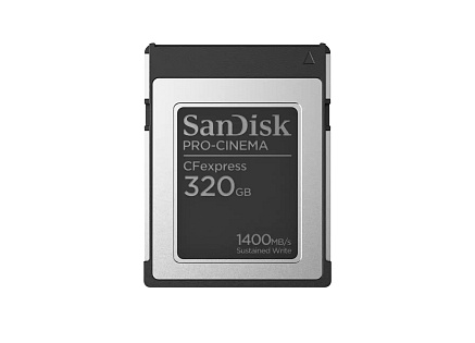 SanDisk CFexpress karta 320GB PRO-CINEMA Typ B (R:1700/W:1500 MB/s) SanDisk CFexpress karta 320GB PRO-CINEMA Typ B (R:1700/W:1500 MB/s)