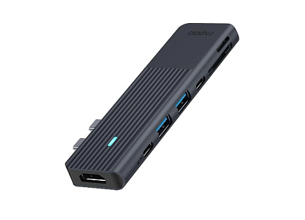 RAPOO adaptér UCM-2003, 7-in-2 USB-C Multiport Adapter (MacBook)