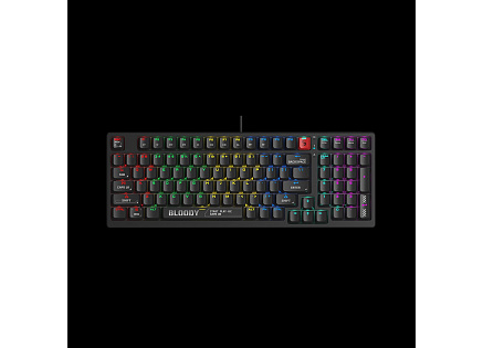 A4tech Bloody S98 Black RGB mechanická herní klávesnice, USB, CZ