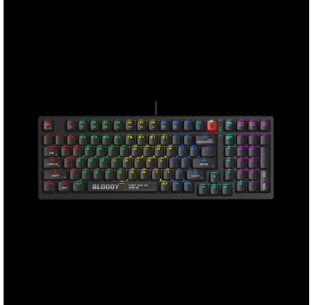 A4tech Bloody S98 Black RGB mechanická herní klávesnice, USB, CZ