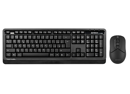 A4tech Bezdrátový kancelářský set klávesnice+myš FG1012S, CZ/SK, černá