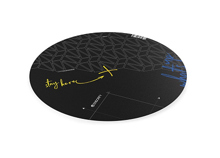 ENDORFY Podložka pod židli FP110C, 1100x1100, kruhová, černá