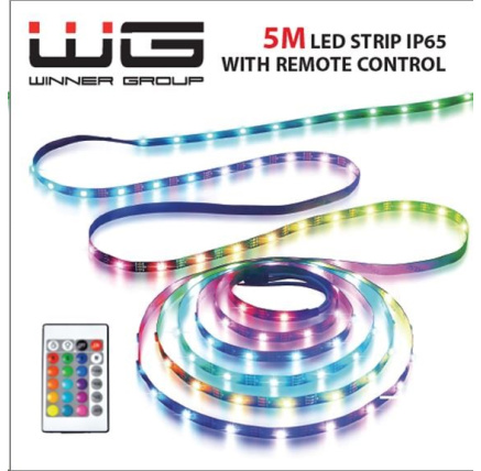 WG - LED pásek WG14, 5 metrů, s ovladačem, IP 65, USB-A