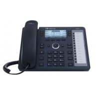 AudioCodes IP telefon 430HD, grafický displej, 10/100/1000 Mbps, PoE, černá