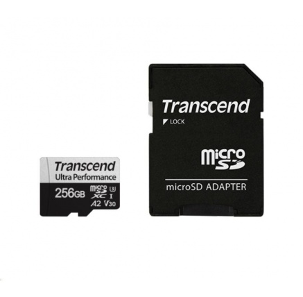 TRANSCEND MicroSDXC karta 128GB 340S, UHS-I U3 A2 Ultra Performace 160/125 MB/s