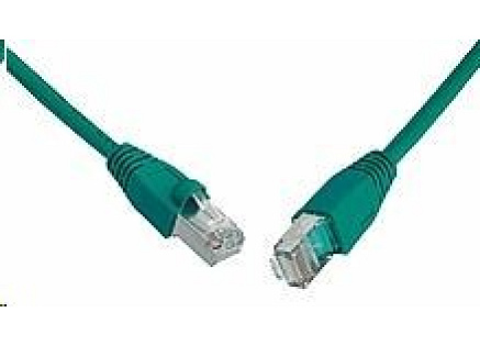 Solarix Patch kabel CAT5E SFTP PVC 5m zelený snag-proof C5E-315GR-5MB