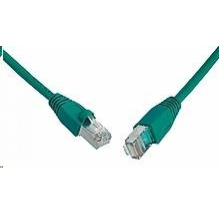 Solarix Patch kabel CAT5E SFTP PVC 5m zelený snag-proof C5E-315GR-5MB