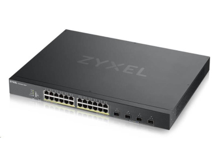 Zyxel XGS1935-28HP, 28 Port Lite-L3 Smart Managed PoE Switch, 24x Gigabit PoE and 4x 10G SFP+, hybrid mode