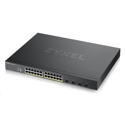 Zyxel XGS1935-28HP, 28 Port Lite-L3 Smart Managed PoE Switch, 24x Gigabit PoE and 4x 10G SFP+, hybrid mode