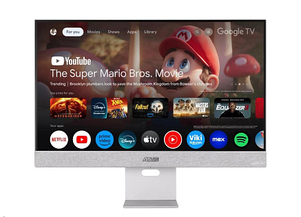 ASUS LCD 27" MS27UC ZenScreen Smart, UHD IPS, Google TV, Harman Kardon speakers, USB Type-C® (90W PD),HDMI, DP, USB hub