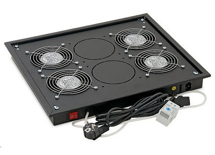 TRITON Ventilační jednotka horní (spodní), 4 ventilátory-230V/60W, termostat, šedá