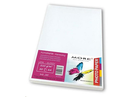 ARMOR More Fotopapír Harmony 210g,A4 glossy, 50listů, inkjet ARMOR More Fotopapír Harmony 210g,A4 glossy, 50listů, inkjet