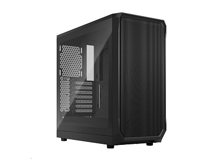 FRACTAL DESIGN skříň Focus 2 Black TG Clear Tint, 2x USB 3.0, bez zdroje, mATX