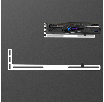 1stCool Podpěra GPU Hliníkový držák, bílá