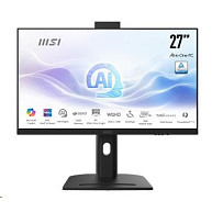 MSI PC AiO Modern AM273QP AI 1UMG-424XEU, Ultra 7 155H, 27" WQHD, Anti-Glare, 16GB, 1TB SSD, N/A, No OS, Black