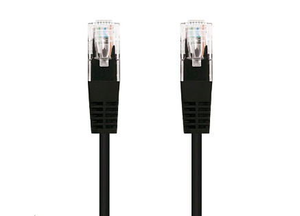 C-TECH kabel patchcord Cat5e, UTP, černý, 0,5m C-TECH kabel patchcord Cat5e, UTP, černý, 0,5m