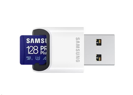 Samsung micro SDXC karta 128GB PRO Plus + USB adaptér Samsung micro SDXC karta 128GB PRO Plus + USB adaptér