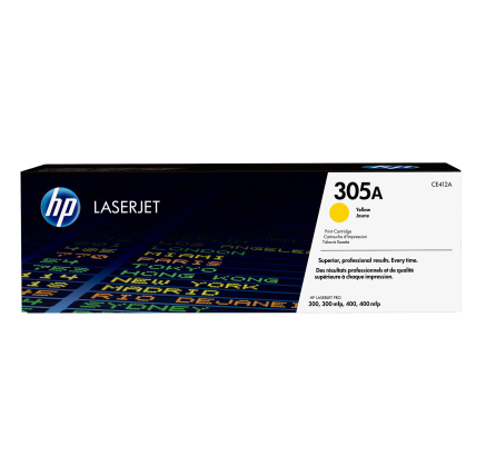 HP 305A Yellow LJ Toner Cart, CE412A (2,600 pages) HP 305A Yellow LJ Toner Cart, CE412A (2,600 pages)