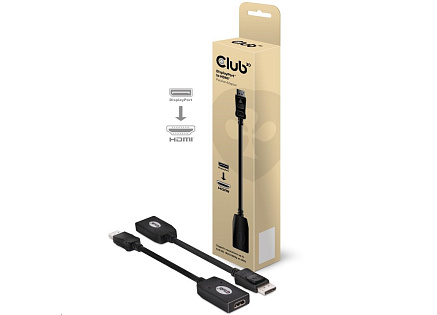 Club3D Adaptér pasivní DisplayPort 1.1 na HDMI 1.3 (M/F), 24cm Club3D Adaptér pasivní DisplayPort 1.1 na HDMI 1.3 (M/F), 24cm