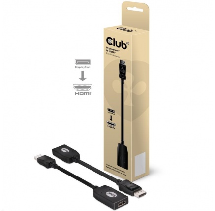Club3D Adaptér pasivní DisplayPort 1.1 na HDMI 1.3 (M/F), 24cm Club3D Adaptér pasivní DisplayPort 1.1 na HDMI 1.3 (M/F), 24cm