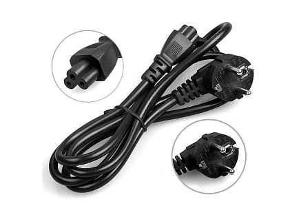 WG - Kabel napájecí WG Mickey Mouse / CEE 7/7 to IEC C5 / 1,5m / black