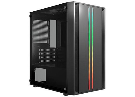 CRONO skříň PCC-200-3 Midi Tower, bez zdroje, černá