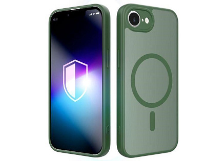 3mk ochranný kryt Misty MagCase Green pro Apple iPhone 16E/ iPhone 17E 3mk ochranný kryt Misty MagCase Green pro Apple iPhone 16E/ iPhone 17E