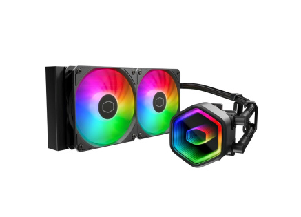 Cooler Master vodní chladič MasterLiquid 240 Core II, 2x120mm, LGA1851, AM5, černá