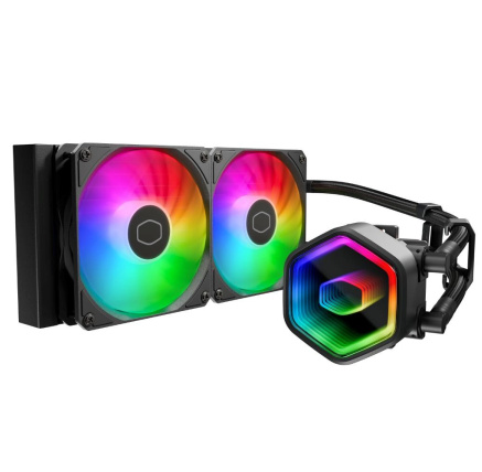 Cooler Master vodní chladič MasterLiquid 240 Core II, 2x120mm, LGA1851, AM5, černá