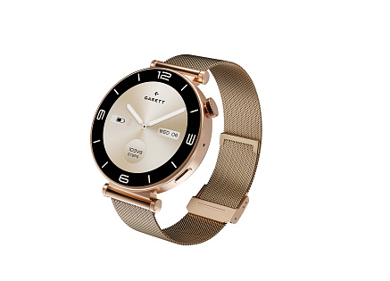 Garett Smartwatch ROSE zlatá, Mesh steel