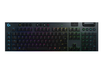 Logitech Mechanical Gaming Keyboard G915 LIGHTSPEED Wireless RGB - GL Tactile - CARBON - US INT'L - 2.4GHZ/BT