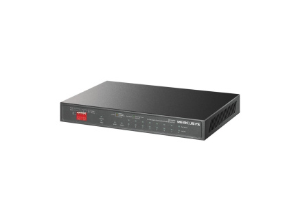 MERCUSYS switch MS110GMP (10xGbE,8xPoE+,111W,fanless)