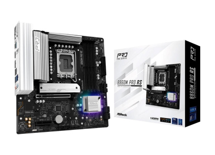 ASRock MB Sc LGA1851 B860M Pro RS, Intel B860, 4xDDR5, 1xDP, 1xHDMI, mATX