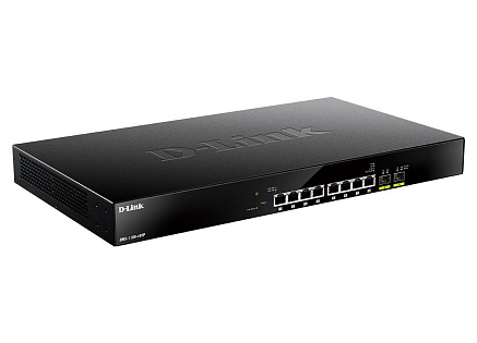 D-Link DMS-1100-10TP 10-Port Multi-Gigabit PoE Smart Managed Switch, 8x 2,5G PoE, 2x SFP+