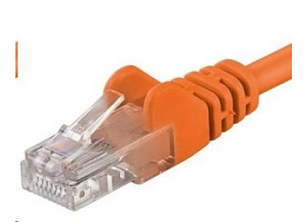 PREMIUMCORD Patch kabel UTP RJ45-RJ45 CAT5e 10m oranžová