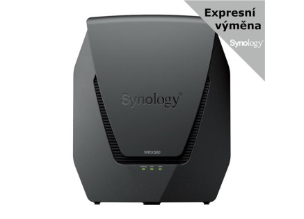 Synology WRX560 MESH WiFi6 router (AX3000,2,4GHz/5GHz,3xGbELAN,1x2,5GbELAN/WAN,1x1GbEWAN,1xUSB3.2)