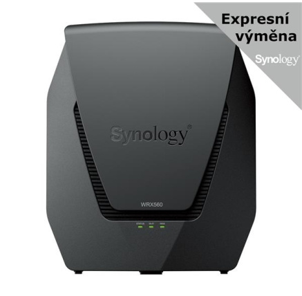 Synology WRX560 MESH WiFi6 router (AX3000,2,4GHz/5GHz,3xGbELAN,1x2,5GbELAN/WAN,1x1GbEWAN,1xUSB3.2)